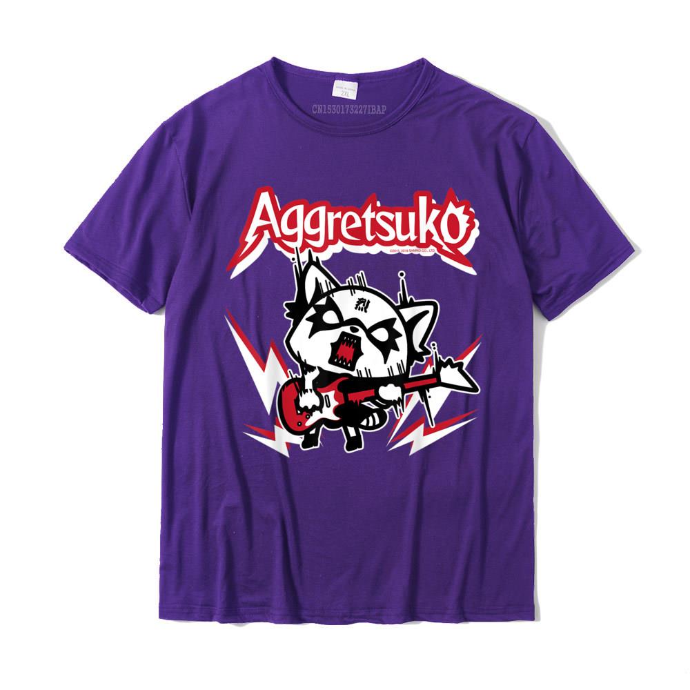 Aggretsuko Rocker Rage Tee Shirt Casual Custom Tops T Shirt New Design Cotton Unisex Top TShirts Plus Size