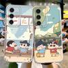 Cartoon Crayon Shinchan phone Case for Galaxy A31 A50 A50s A51 4G A71 4G A21s A12 A52s 5G A22 A32 A52 A72 4G 5G