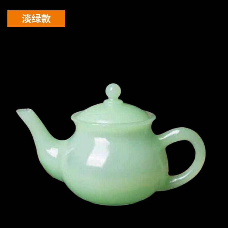 Czajnik Xiuyu w afgańskim jadeicie zestaw do herbaty Kungfu czajnik do herbaty w stylu chińskim turkusowa nowa dekoracja zdrowy jadeitowy czajnik