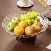 Decorative Pedestal Bowl Food Vegetable Holder Fruit Basket Storage Tray for Hotel