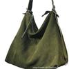 Neue Leder Kuhleder Wildleder Premium Tragetasche Hobo Schulter Umhängetasche Damen Tasche Große Kapazität