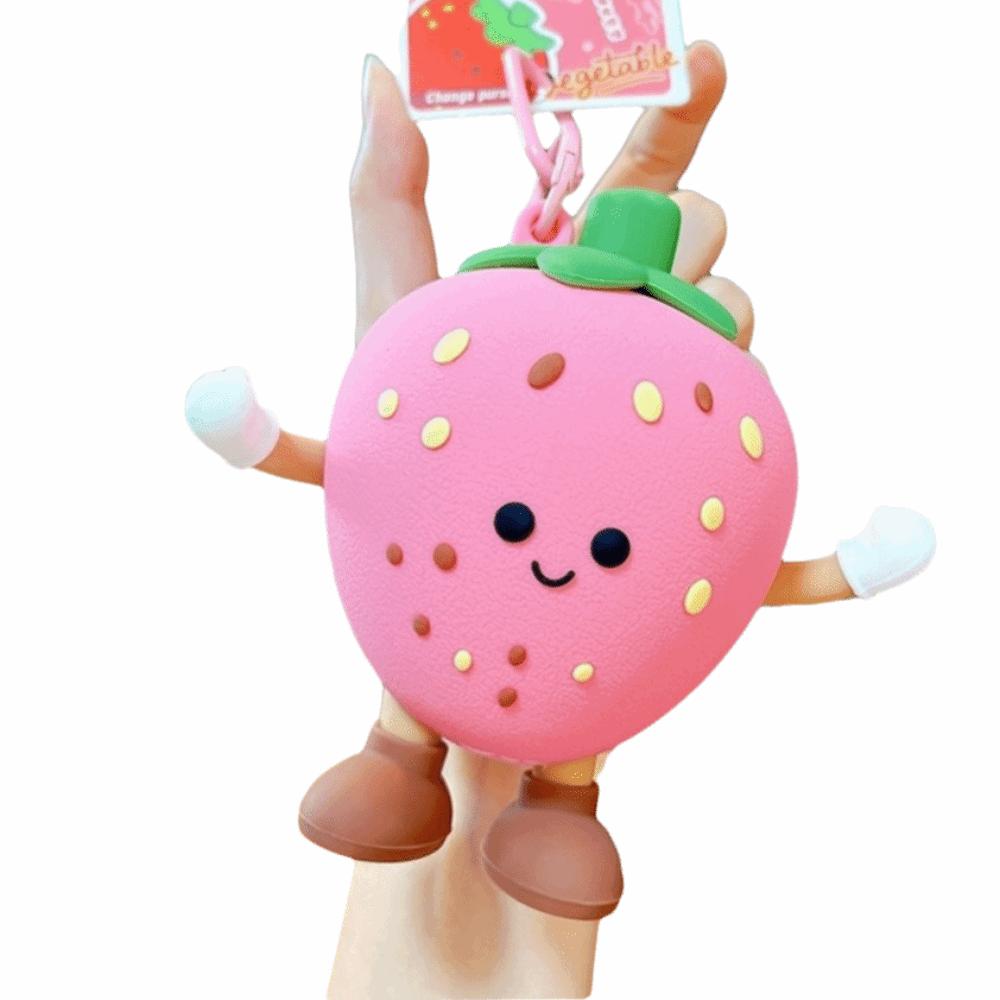 Funny Small Coin Purse Blueberrie Silicone Bag Pendant Fashion Change Storage Bag  Earphone Storage