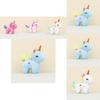Adorable Unicorn Plush Keychain Cute Stuffed Animal Wedding Gift Bag Charm
