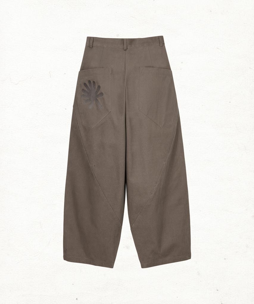 Dandel Dd 10S Structure Balloon Chino Pants (Dark Mocha)