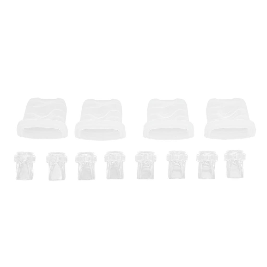 8pcs Duckbill Valves and 4pcs Silicone Diaphragm Compatible for S32 Breastfeeding Pump Replacement