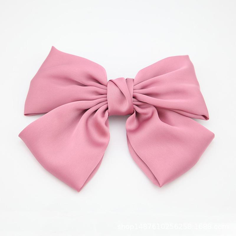 Women's Red Big Bow Hairpin Elegant Hairpin Hair Accessory Clip Headdress