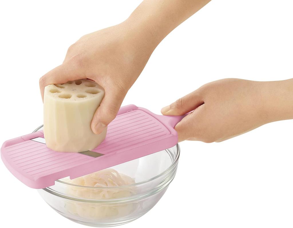 Shimomura Kogyo Full Veggie Made in with 3 Thickness Settings Holder Made in Niigata Slicer, Japan, (1mm / 1.5mm / 2mm), Included, FV-621,