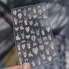 1Pcs Fashion Black White Silver Polka Dot Matrix Diffusion Pentagram Star Starburst Cross-shaped Adhesive DIY Nail Art Stickers