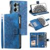 For Xiaomi Redmi Note 13 5G Case Mandala Imprinted Design Leather Wallet Phone Cover with Strap