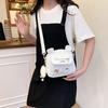 Bag women's new Japanese cute girl shoulder bag solid color simple sweet girl student Mori messenger bag
