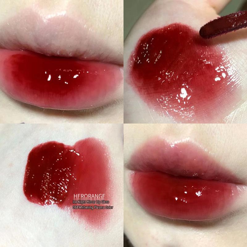 

New Opaque Ice Night Long-Lasting Lip Glaze: Non-Fading Faux Nude Makeup Whitening Gloss.