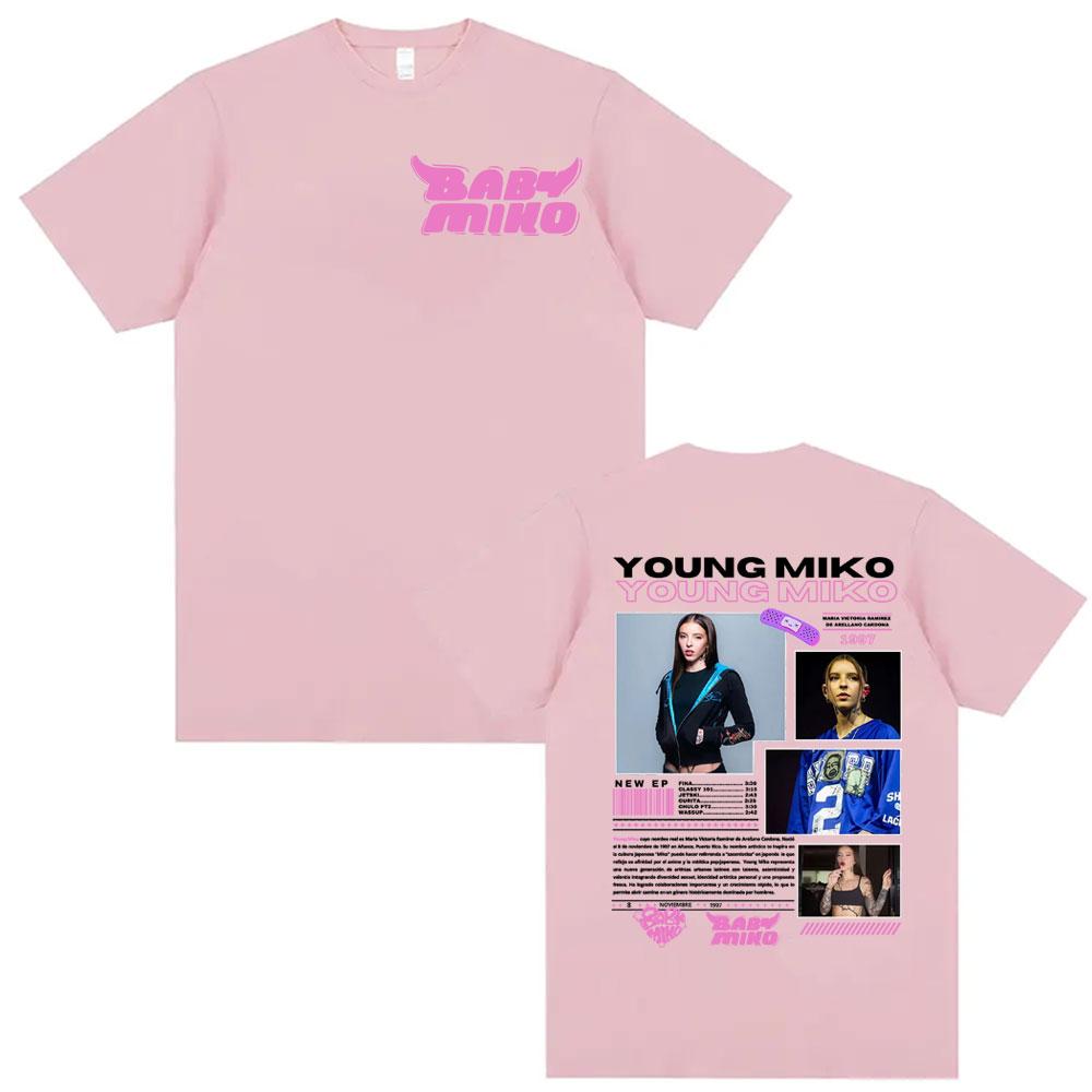 Singer Young Miko Baby Miko Album Tour Cover Tee Shirt Unisex Women Clothing Fashion Aesthetic T Shirts High Quality Casual Tshirt