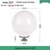LED Waterproof Outdoor Post Light with Acrylic Spherical Shade