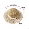 Straw Hats Bohemian Lace Brim Hat for Outdoor Gatherings