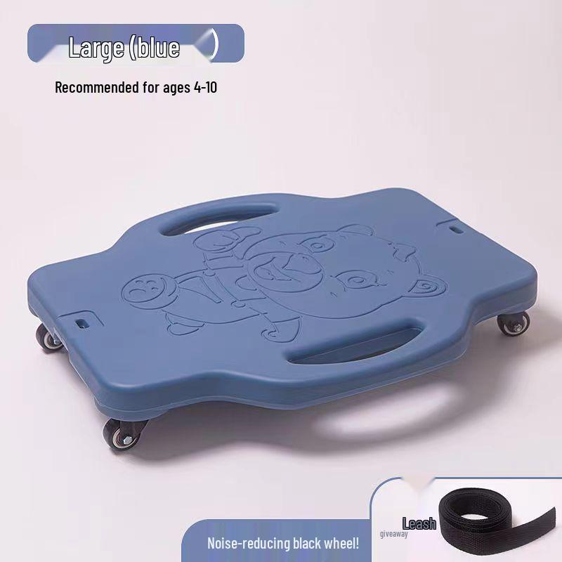 Children's Sensory Integration Scooter: Four-Wheeled Vestibular Balance Board for Crawling and Fitness.