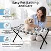 Quick-Dry Mesh Pet Bathing Stand Foldable Pet Grooming Hammock Nail Clipping Station Dog Grooming
