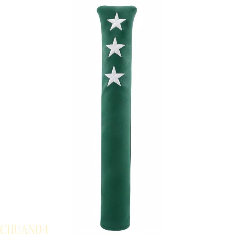 

A1A2 Golf Alignment Cover Case Holder Star Pattern Alignment Headcover PU Leather Club Protector Golf Accessory зелёный