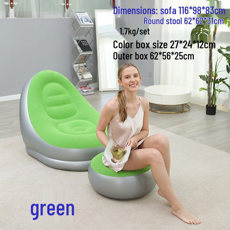 Inflatable Lounger Reclining Chair – Perfect for Home, Balcony, or Leisure Naps.