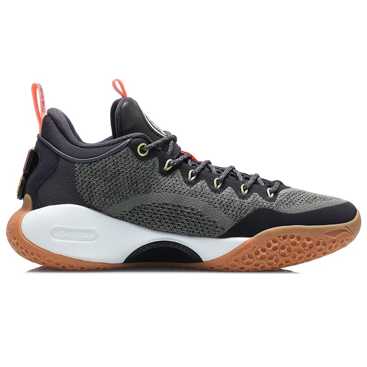 LiNing Shuai 14 Low Slip Resistant Abrasion Resistant Low top Basketball Shoes Men's Black Green ABAQ067-7