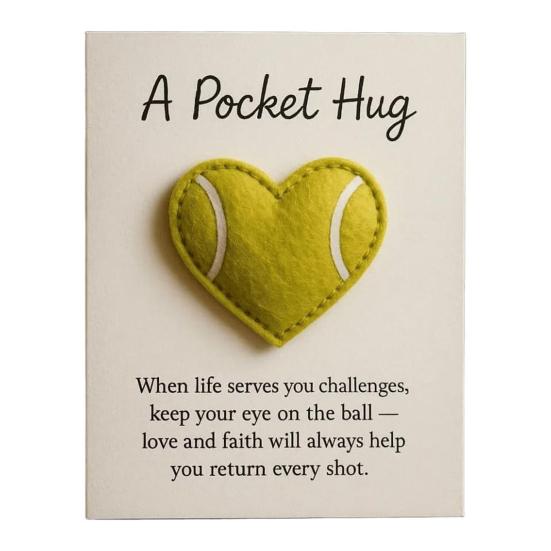 

Любовное сердце Бейсбольный карманный обнимашка с позитивной карточкой Эмоциональная поддержка Карманный жетон в форме сердца Украшение Коллекционный предмет для игроков Вдохновляющий подарок H