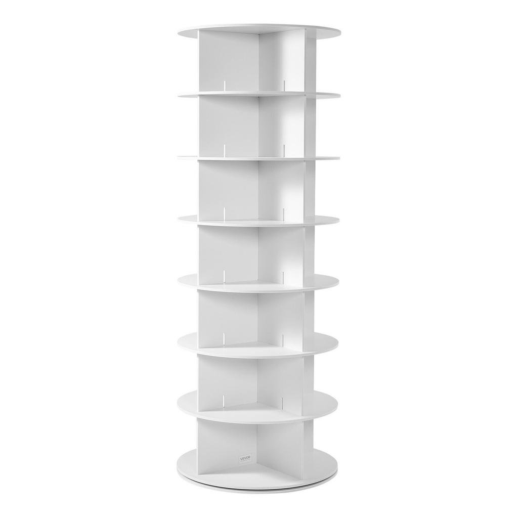 Torre Giratoria de Zapatero de 7 Niveles, Zapatero Giratorio 360°, Exhibidor Giratorio Redondo tipo Carrusel de Almacenamiento, Organizador Giratorio de Mesa (Lazy Susan) Independiente para