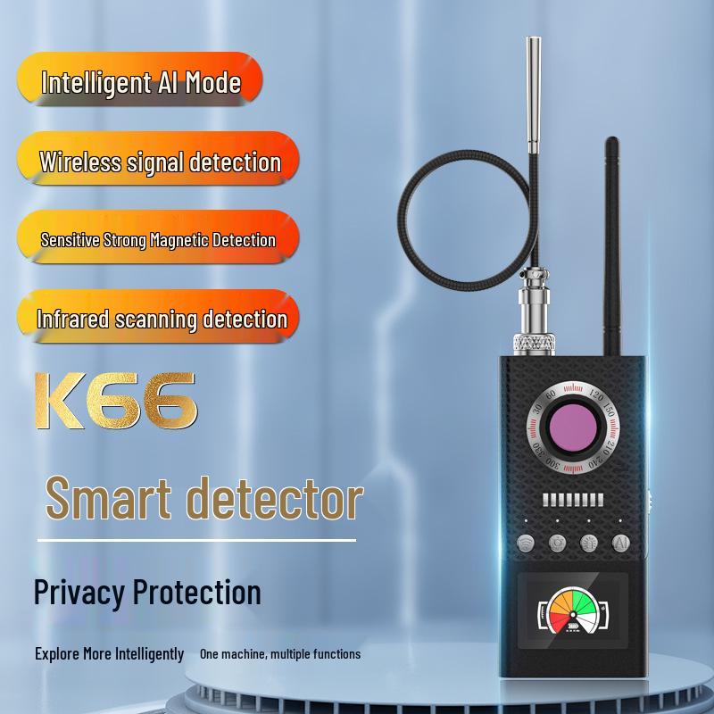 K66 Signal Detector: Anti-Spy Camera & GPS Tracker for Hotels and Cars