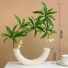 Lifelike Artificial Flower Arrangement with Greenery Potted for Indoor Décor