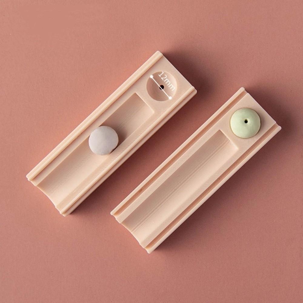 Clay Ball Punching Clay Bead Maker Tool with Hole Punch Rolling Ball Mold Polymer Clay Bead