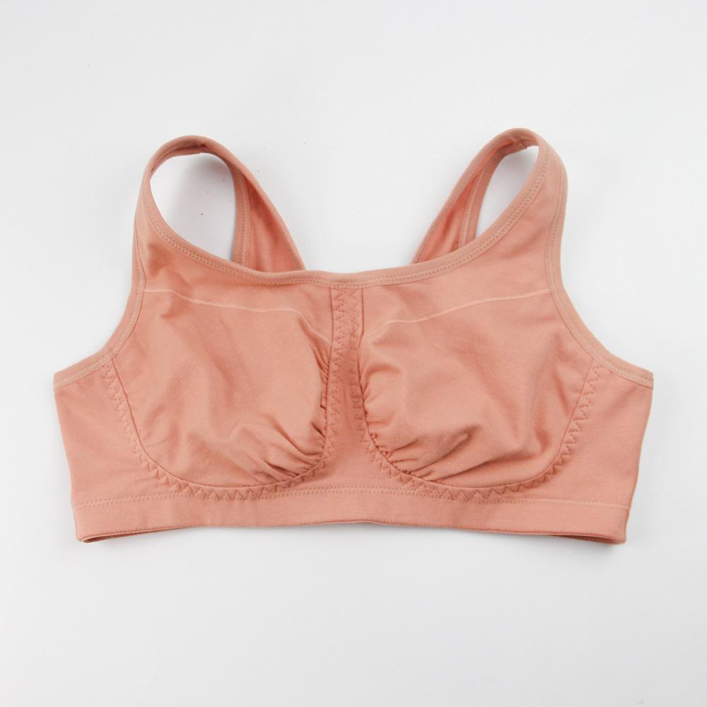 

Плюс Размер Женское Нижнее Белье Для Сна Удобный Бюстгальтер Тонкий Дышащий Верхний Бюстгальтер Без Косточек С Фиксированными Широкими Бретелями XXL телесный