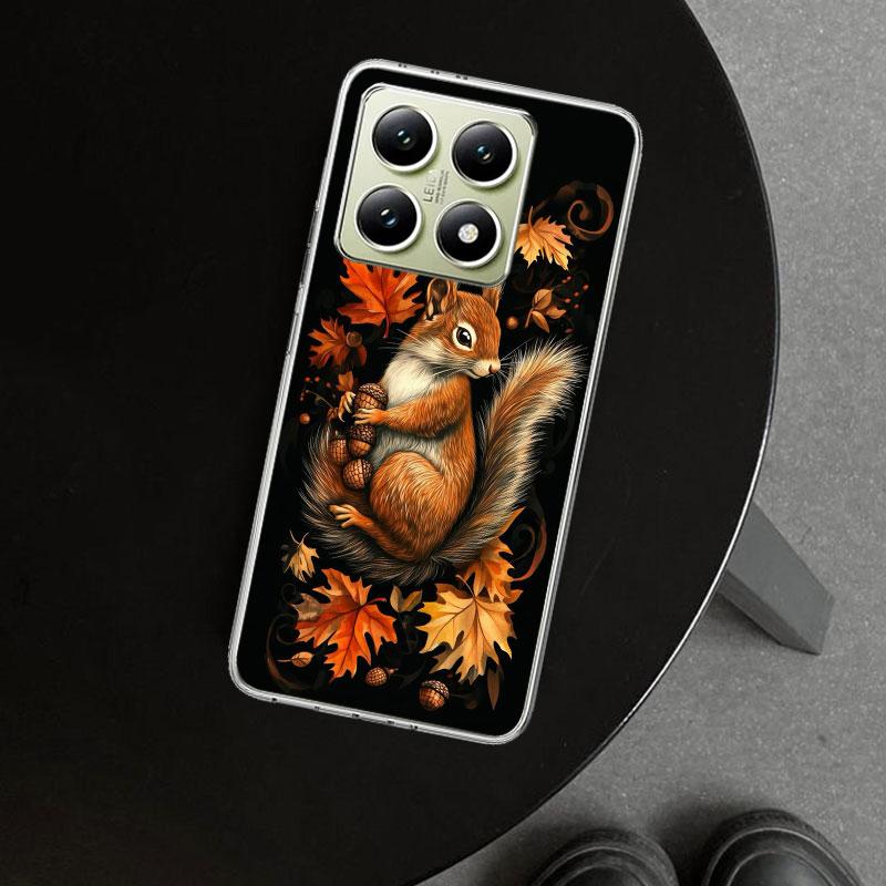 Animal Squirrel Phone Case Cover for Xiaomi Redmi Note 15 14 13 12 11 Pro Plus 14S 12S 11S 11T 11E 10S 10 Customized Fundas Redm