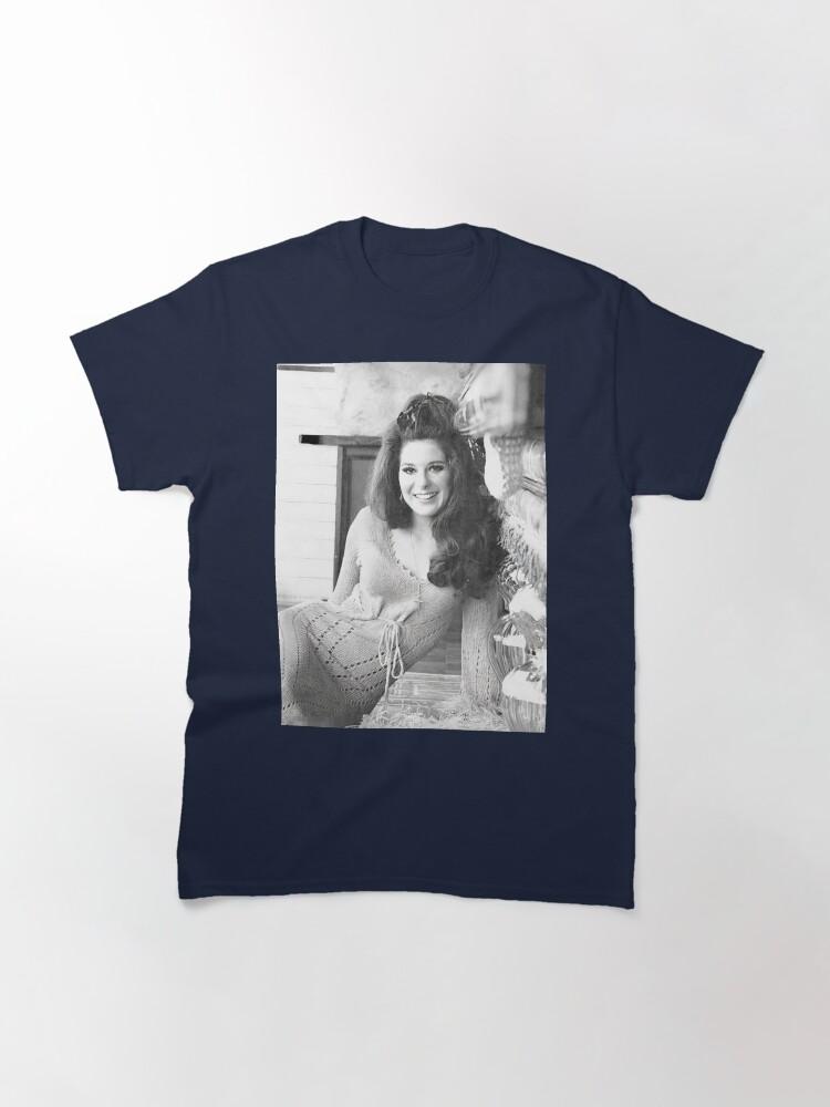June Carter Cash Bobbie Gentry Černobílé Klasické Tričko