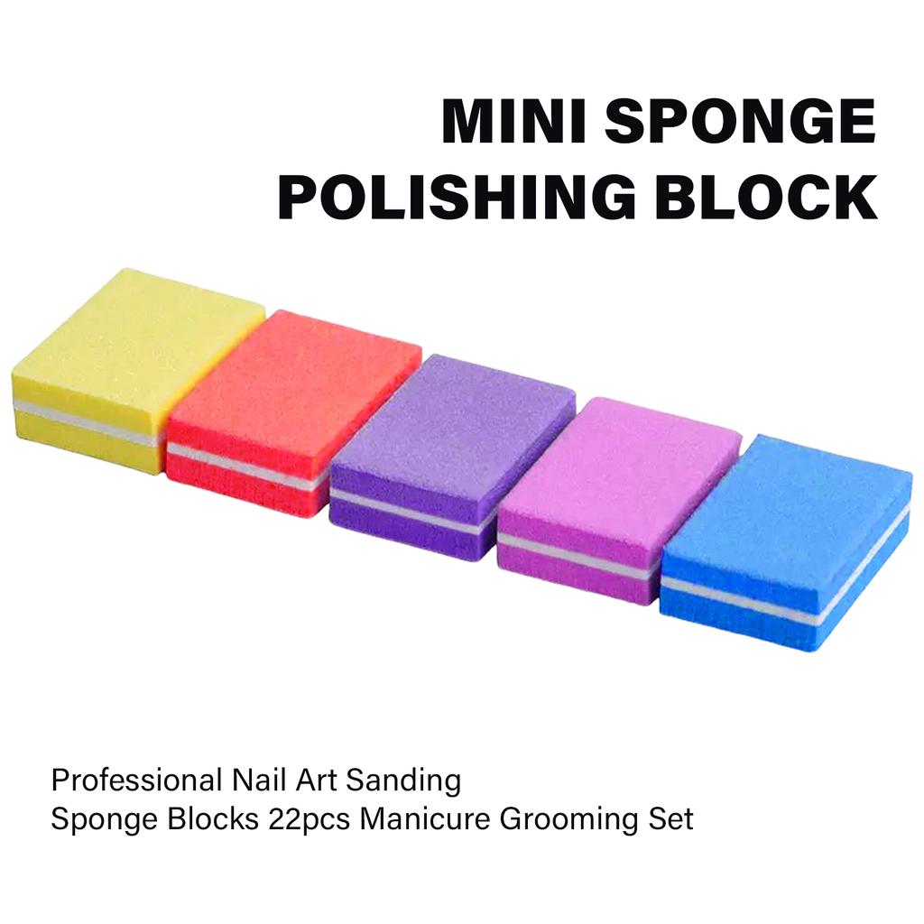 22 Pcs/Set Nail Buffer Blocks Practical Nail Sanding Blocks Manicure Tool Nail File Sanding Blocks Nail Supplies