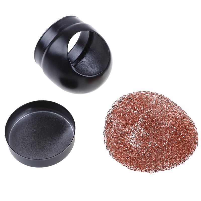 Welding Soldering Solder Iron Tip Cleaner Cleaning Steel Wire With Stand Set