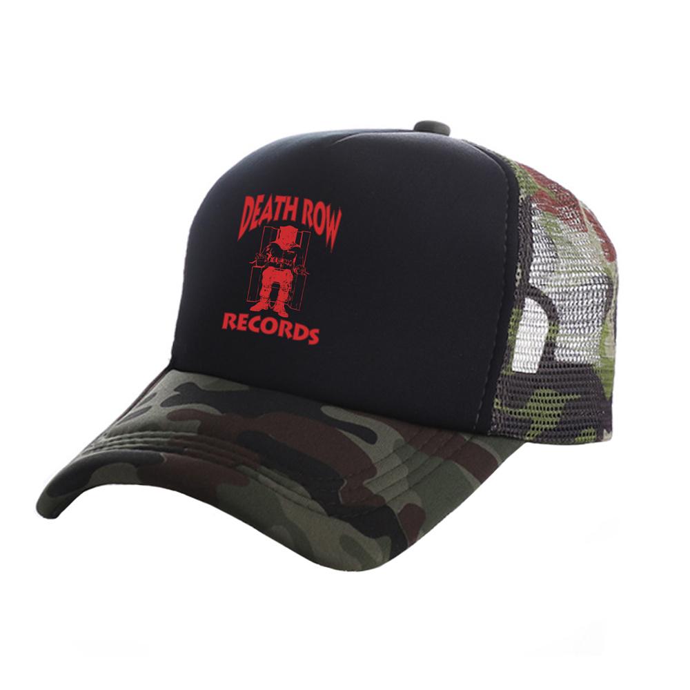 Death Row Records Trucker Caps Unisex Cool  Baseball Caps Summer Mesh Net Snapback Hats MZ