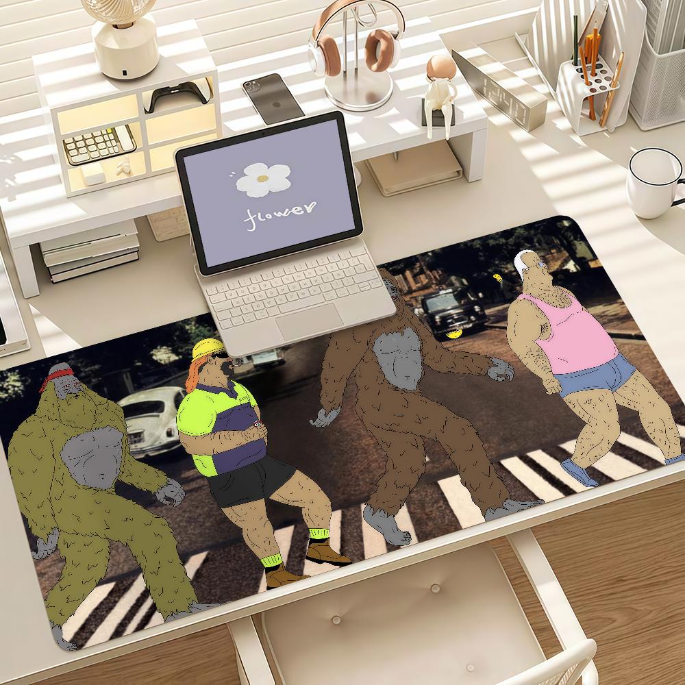 Tappetino Mouse Divertente Cartoon B-Big Lez S-Show Bordo in Gomma Antiscivolo Bloccato Spesso Tappetino per Scrivania Laptop Gaming