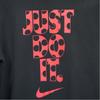 Nike Thick Hooded Long Sleeve Sweatshirt With Printed Letter Pattern Kids sweatshirts Black CU4530-010