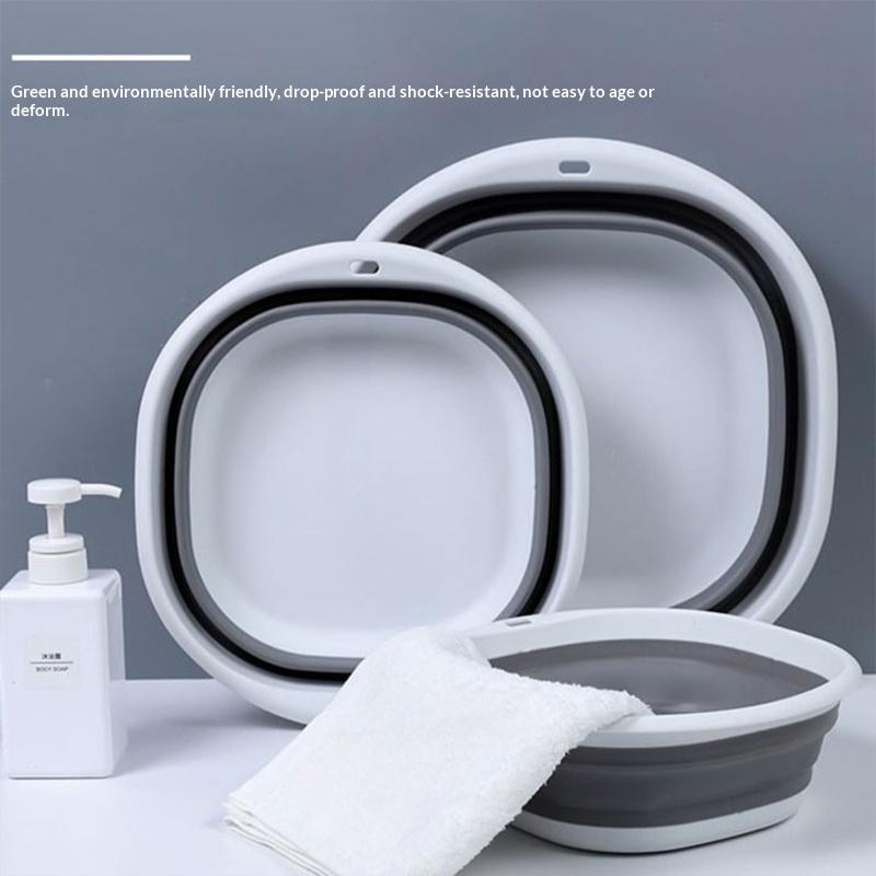 New Travel Big Washbasin Folding Washbasin Portable Household Compression Basin For Student Dormitory Bathroom Accessories