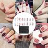 24 Pieces Nails Stylish with Double-Sided Tapes Fashion False Fingernails DIY Women Girls