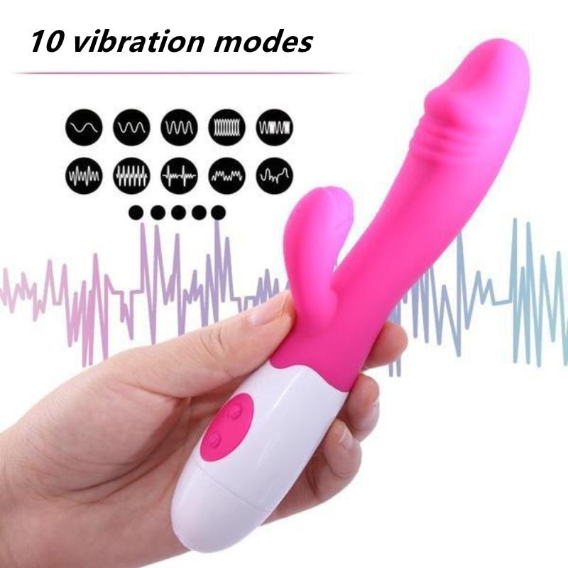 1 Stück Dildo-Vibrator aus Silikon für Frauen, multifunktionaler Dildo-Vibrator für G-Punkt und Klitoris, wiederaufladbar und sehr leise, Sexspielzeug für Frauen