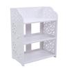 3 Tier Shoe Rack, Wooden White Shoe Rack, 15.7 X 9.1 X 20.1Inch White Shoe Rack for Entryway, Closet and Floor