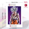 Dragon Ball Son Goku Pattern  3pcs 100% Round Full Drill 5D DIY Diamond Painting Embroidery Cross Stitch Rhinestone Décor