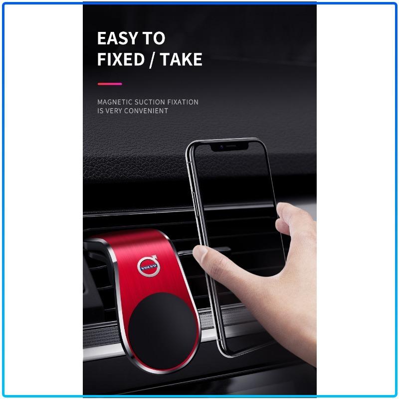 1Pcs Car Magnetic L-shaped Car Dedicated GPS Phone Holder For Volvo XC90 XC60 XC70 XC40 V90 V60 V40 C70 C30 S80