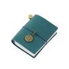 Fromthenon Traveler's Notebook Mini Loose-leaf Notebook Top Layer Leather Pocket Planner Notebooks for Students Stationery