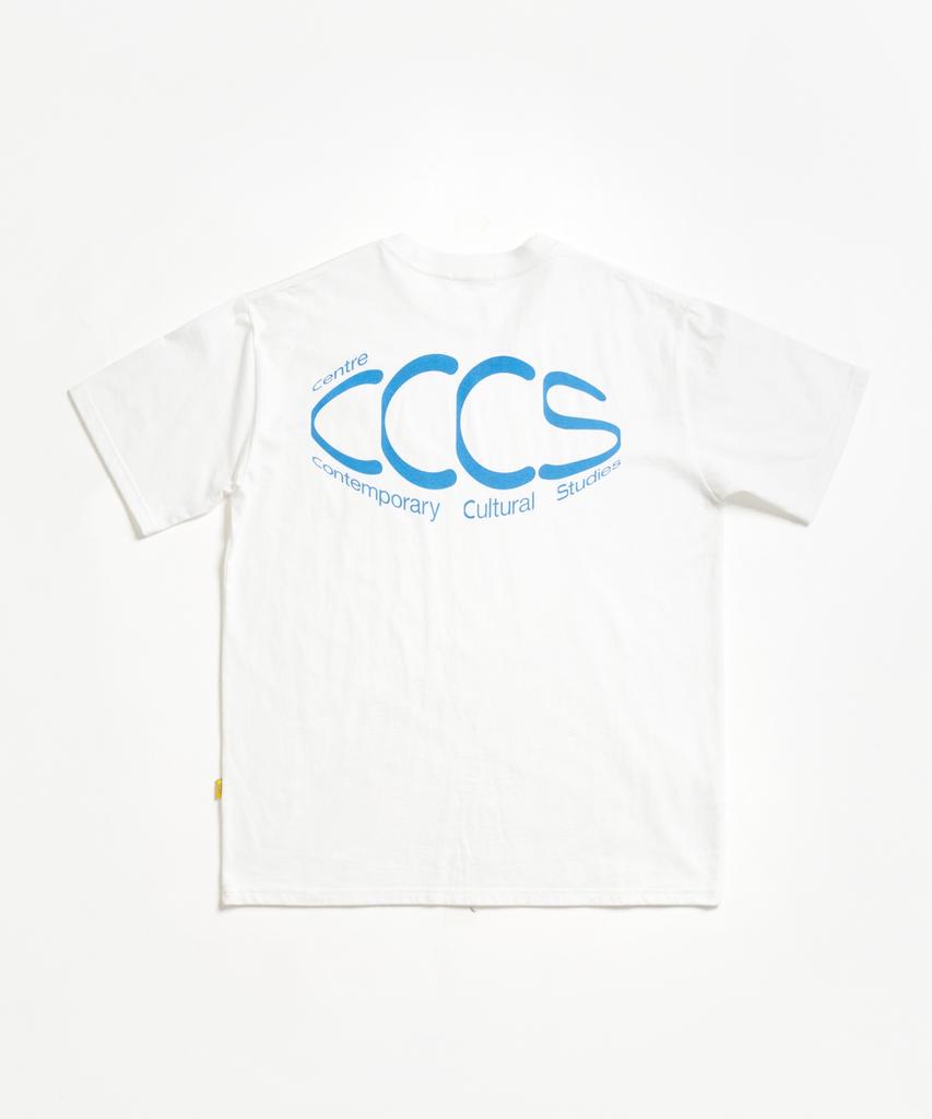 Ssississieseu White Rounded Logo T-Shirt