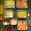 Stainless Steel Food Container Fresh Keeping Box Sealed Lid Crisper Lunch Meal Prep Storage Fridge Kitchen Set Round Square Bowl
