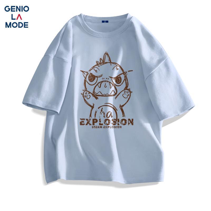 GENIOLAMODE Men s Pure Cotton Graphic T-Shirt 3XL