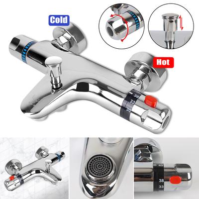 Ζεστός και κρύος αναμίκτης T Ερμοστατική βρύση Εργαλείο μπάνιου Βρύση μπανιέρας T Ερμοστατική βρύση ντους Βαλβίδα ανάμειξης μπάνιου