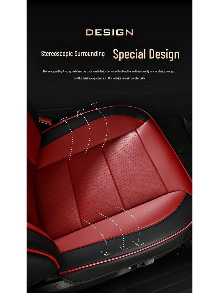 Volkswagen Lavida, Polo, Bora, Sagitar, T-Roc, Tayron Perforated Leather Car Seat Cover
