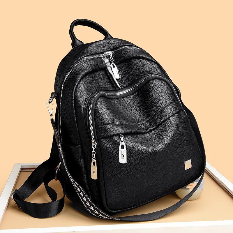 Lässiger Rucksack, modisch, vielseitig, multifunktional, für Studenten, leicht, weiches Material, neue Umhängetasche für Damen, große Kapazität, koreanische Version