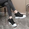 New Canvas High-top Women's Shoes 2025 Spring and Summer Breathable Thick Bottom Heightening Casual Shoes Martin Boots Sneakers